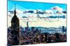 Low Poly New York Art - Overlooking Central Park-Philippe Hugonnard-Mounted Art Print