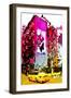 Low Poly New York Art - Pink Building-Philippe Hugonnard-Framed Art Print