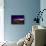 Low Poly New York Art - Purple Skyline at Night-Philippe Hugonnard-Framed Stretched Canvas displayed on a wall