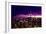 Low Poly New York Art - Purple Skyline at Night-Philippe Hugonnard-Framed Art Print