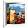 Low Poly New York Art - Reflection of the Sunset III-Philippe Hugonnard-Framed Art Print