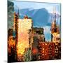 Low Poly New York Art - Reflection of the Sunset III-Philippe Hugonnard-Mounted Art Print