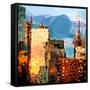 Low Poly New York Art - Reflection of the Sunset III-Philippe Hugonnard-Framed Stretched Canvas