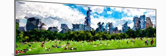 Low Poly New York Art - Reflection of the Sunset-Philippe Hugonnard-Mounted Art Print