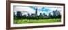 Low Poly New York Art - Reflection of the Sunset-Philippe Hugonnard-Framed Art Print