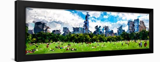 Low Poly New York Art - Reflection of the Sunset-Philippe Hugonnard-Framed Art Print