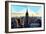 Low Poly New York Art - Skyline Sunset-Philippe Hugonnard-Framed Art Print