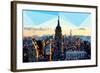 Low Poly New York Art - Skyline Sunset-Philippe Hugonnard-Framed Art Print