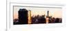 Low Poly New York Art - Skyline Sunset-Philippe Hugonnard-Framed Art Print