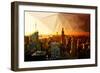 Low Poly New York Art - Skyline Sunset-Philippe Hugonnard-Framed Art Print