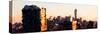 Low Poly New York Art - Skyline Sunset-Philippe Hugonnard-Stretched Canvas