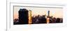 Low Poly New York Art - Skyline Sunset-Philippe Hugonnard-Framed Premium Giclee Print