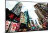 Low Poly New York Art - Skyscrapers Times Square-Philippe Hugonnard-Mounted Art Print