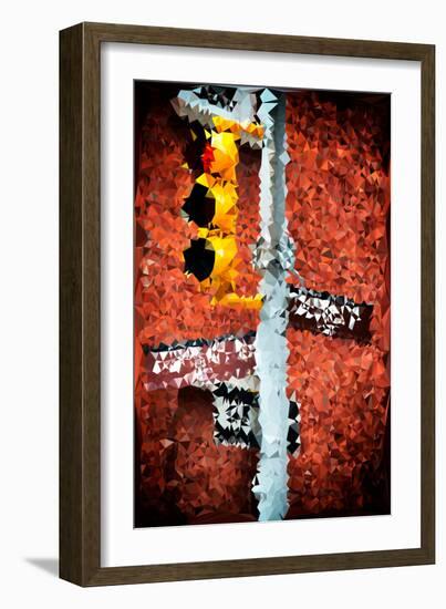 Low Poly New York Art - Soho Taxi-Philippe Hugonnard-Framed Art Print