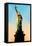 Low Poly New York Art - Statue of Liberty-Philippe Hugonnard-Framed Stretched Canvas