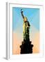 Low Poly New York Art - Statue of Liberty-Philippe Hugonnard-Framed Art Print