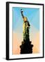 Low Poly New York Art - Statue of Liberty-Philippe Hugonnard-Framed Art Print