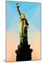 Low Poly New York Art - Statue of Liberty-Philippe Hugonnard-Mounted Art Print