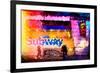 Low Poly New York Art - Subway Times Square-Philippe Hugonnard-Framed Art Print