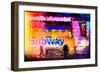 Low Poly New York Art - Subway Times Square-Philippe Hugonnard-Framed Art Print