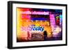 Low Poly New York Art - Subway Times Square-Philippe Hugonnard-Framed Art Print