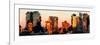 Low Poly New York Art - Sunset Pastel II-Philippe Hugonnard-Framed Art Print