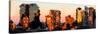 Low Poly New York Art - Sunset Pastel II-Philippe Hugonnard-Stretched Canvas