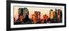 Low Poly New York Art - Sunset Pastel II-Philippe Hugonnard-Framed Art Print