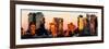 Low Poly New York Art - Sunset Pastel II-Philippe Hugonnard-Framed Premium Giclee Print