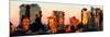 Low Poly New York Art - Sunset Pastel II-Philippe Hugonnard-Mounted Premium Giclee Print