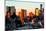 Low Poly New York Art - Sunset Pastel-Philippe Hugonnard-Mounted Art Print