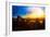 Low Poly New York Art - Sunset View-Philippe Hugonnard-Framed Art Print