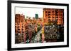 Low Poly New York Art - Sunset-Philippe Hugonnard-Framed Art Print