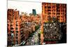 Low Poly New York Art - Sunset-Philippe Hugonnard-Mounted Art Print