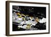 Low Poly New York Art - Taxi Cabs-Philippe Hugonnard-Framed Art Print