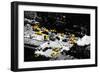 Low Poly New York Art - Taxi Cabs-Philippe Hugonnard-Framed Art Print