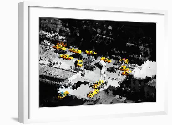 Low Poly New York Art - Taxi Cabs-Philippe Hugonnard-Framed Art Print