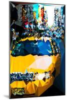 Low Poly New York Art - Taxi Cabs-Philippe Hugonnard-Mounted Art Print