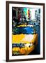 Low Poly New York Art - Taxi Cabs-Philippe Hugonnard-Framed Art Print