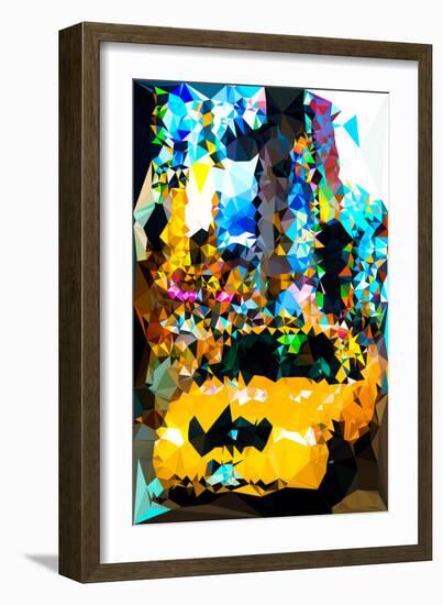 Low Poly New York Art - Taxi NYC-Philippe Hugonnard-Framed Art Print