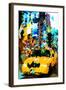 Low Poly New York Art - Taxi NYC-Philippe Hugonnard-Framed Art Print