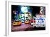 Low Poly New York Art - Taxis-Philippe Hugonnard-Framed Art Print