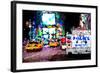 Low Poly New York Art - Taxis-Philippe Hugonnard-Framed Art Print