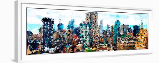 Low Poly New York Art - The Cities-Philippe Hugonnard-Framed Premium Giclee Print