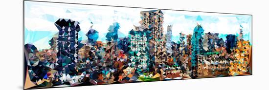 Low Poly New York Art - The Cities-Philippe Hugonnard-Mounted Premium Giclee Print