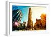 Low Poly New York Art - The Flatiron Building II-Philippe Hugonnard-Framed Art Print