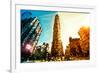 Low Poly New York Art - The Flatiron Building II-Philippe Hugonnard-Framed Art Print