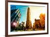 Low Poly New York Art - The Flatiron Building II-Philippe Hugonnard-Framed Art Print