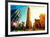 Low Poly New York Art - The Flatiron Building II-Philippe Hugonnard-Framed Art Print