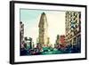 Low Poly New York Art - The Flatiron Building III-Philippe Hugonnard-Framed Art Print